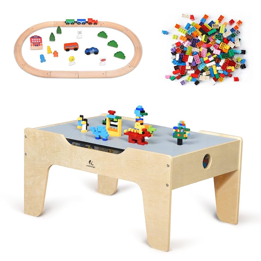 Amazon.com: KRAND Kid's All-in-One Activity Play Table with